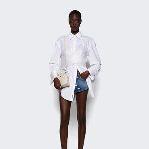 Jean Paul Gaultier silk waist shirt